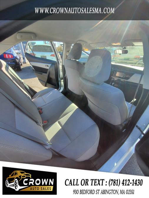 2014 Toyota Corolla 4dr Sdn CVT LE (Natl), available for sale in Abington, Massachusetts | Crown Auto Sales. Abington, Massachusetts 2014 Toyota Corolla 4dr Sdn CVT LE (Natl), available for sale in Abington, Massachusetts | Crown Auto Sales. Abington, Massachusetts