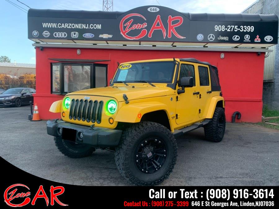 2015 Jeep Wrangler Unlimited 4WD 4dr Sahara, available for sale in Linden, New Jersey | Car Zone. Linden, New Jersey