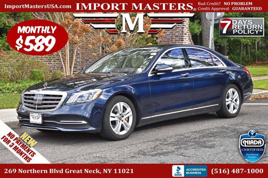 2020 Mercedes-benz S-class S 560 4MATIC AWD 4dr Sedan, available for sale in Great Neck, New York | Camy Cars. Great Neck, New York