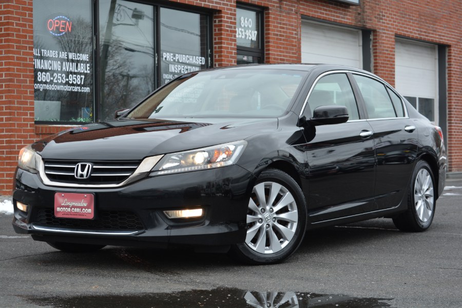 2013 Honda Accord Sdn 4dr I4 CVT EX-L w/Navi, available for sale in ENFIELD, Connecticut | Longmeadow Motor Cars. ENFIELD, Connecticut