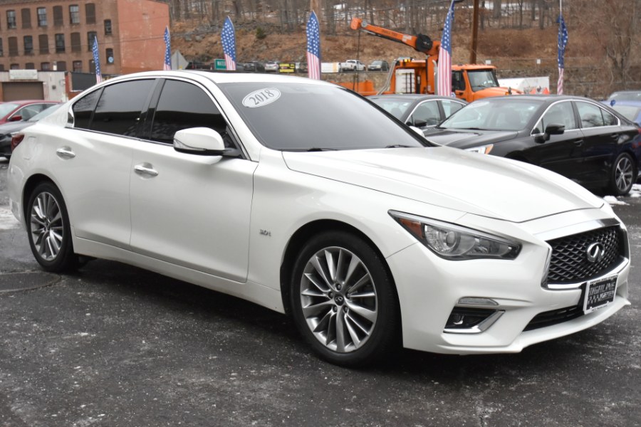 2018 INFINITI Q50 3.0t LUXE AWD, available for sale in Waterbury, Connecticut | Highline Car Connection. Waterbury, Connecticut 2018 INFINITI Q50 3.0t LUXE AWD, available for sale in Waterbury, Connecticut | Highline Car Connection. Waterbury, Connecticut