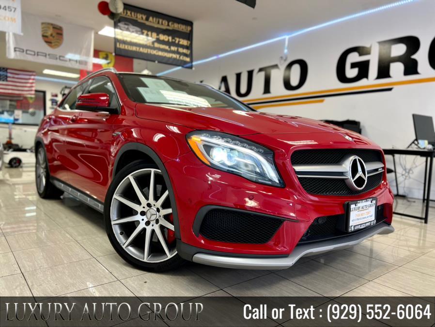 2015 Mercedes-Benz GLA-Class 4MATIC 4dr GLA45 AMG, available for sale in Bronx, New York | Luxury Auto Group. Bronx, New York