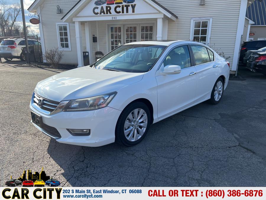2013 Honda Accord Sedan 4dr I4 CVT EX-L, available for sale in East Windsor, Connecticut | Car City LLC. East Windsor, Connecticut 2013 Honda Accord Sedan 4dr I4 CVT EX-L, available for sale in East Windsor, Connecticut | Car City LLC. East Windsor, Connecticut