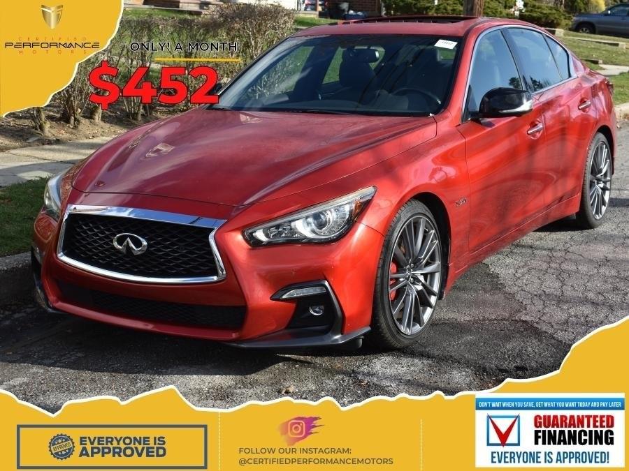 2018 Infiniti Q50 Red Sport 400, available for sale in Valley Stream, New York | Certified Performance Motors. Valley Stream, New York