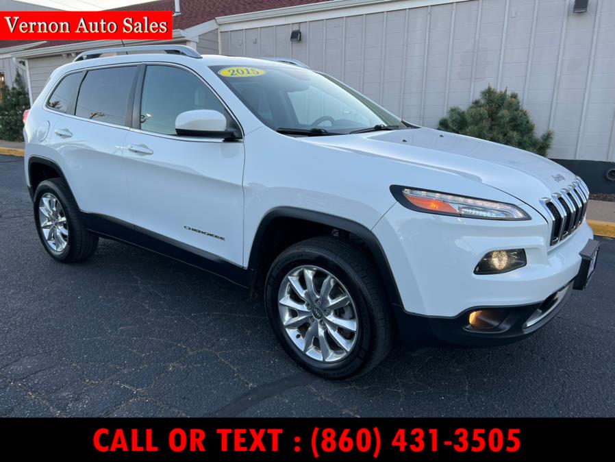 2015 Jeep Cherokee 4WD 4dr Limited, available for sale in Manchester, Connecticut | Vernon Auto Sale & Service. Manchester, Connecticut 2015 Jeep Cherokee 4WD 4dr Limited, available for sale in Manchester, Connecticut | Vernon Auto Sale & Service. Manchester, Connecticut