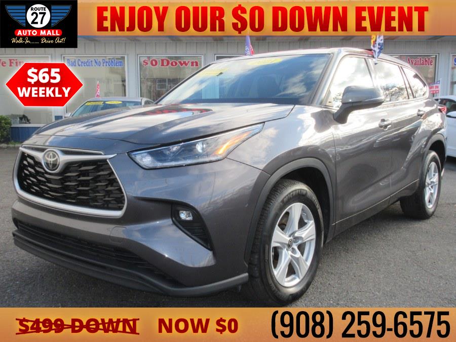 2021 Toyota Highlander LE FWD (Natl), available for sale in Linden, New Jersey | Route 27 Auto Mall. Linden, New Jersey