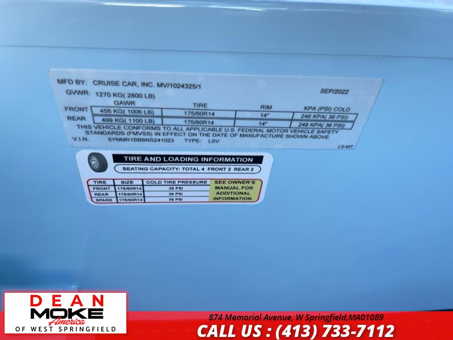 2022 Cruise Car eMoke 4 Door, available for sale in W Springfield, Massachusetts | Dean Moke America of West Springfield. W Springfield, Massachusetts 2022 Cruise Car eMoke 4 Door, available for sale in W Springfield, Massachusetts | Dean Moke America of West Springfield. W Springfield, Massachusetts