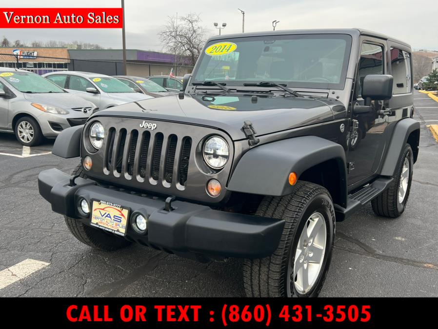 2014 Jeep Wrangler 4WD 2dr Sport, available for sale in Manchester, Connecticut | Vernon Auto Sale & Service. Manchester, Connecticut