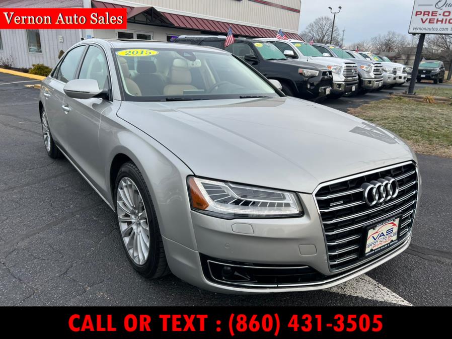 2015 Audi A8 L 4dr Sdn 3.0T, available for sale in Manchester, Connecticut | Vernon Auto Sale & Service. Manchester, Connecticut 2015 Audi A8 L 4dr Sdn 3.0T, available for sale in Manchester, Connecticut | Vernon Auto Sale & Service. Manchester, Connecticut
