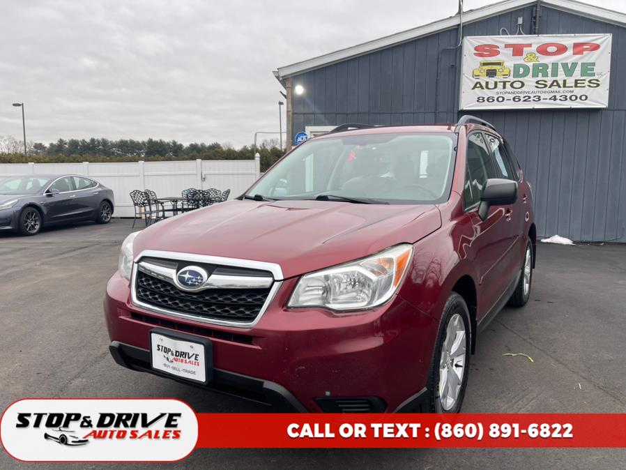 2015 Subaru Forester 4dr CVT 2.5i PZEV, available for sale in East Windsor, Connecticut | Stop & Drive Auto Sales. East Windsor, Connecticut