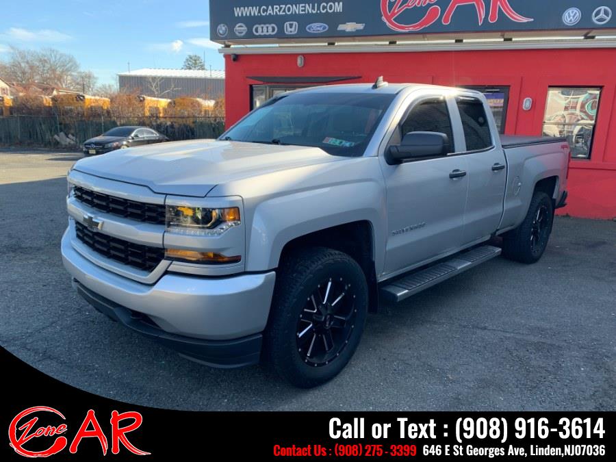 2018 Chevrolet Silverado 1500 4WD Double Cab 143.5" Custom, available for sale in Linden, New Jersey | Car Zone. Linden, New Jersey 2018 Chevrolet Silverado 1500 4WD Double Cab 143.5" Custom, available for sale in Linden, New Jersey | Car Zone. Linden, New Jersey