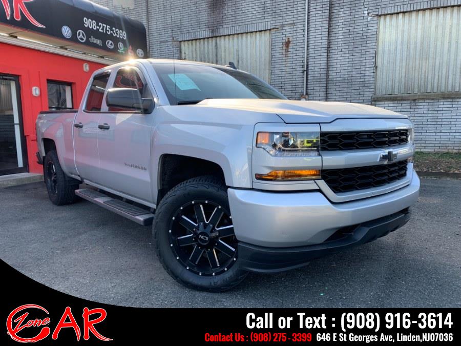 2018 Chevrolet Silverado 1500 4WD Double Cab 143.5" Custom, available for sale in Linden, New Jersey | Car Zone. Linden, New Jersey 2018 Chevrolet Silverado 1500 4WD Double Cab 143.5" Custom, available for sale in Linden, New Jersey | Car Zone. Linden, New Jersey