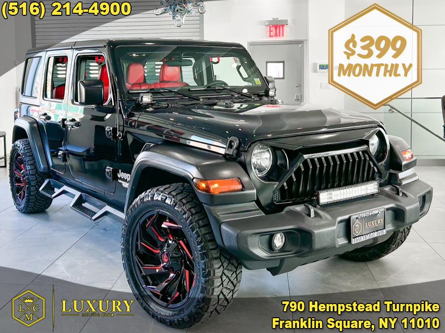 2019 Jeep Wrangler Unlimited Sport S 4x4, available for sale in Franklin Square, New York | Luxury Motor Club. Franklin Square, New York 2019 Jeep Wrangler Unlimited Sport S 4x4, available for sale in Franklin Square, New York | Luxury Motor Club. Franklin Square, New York