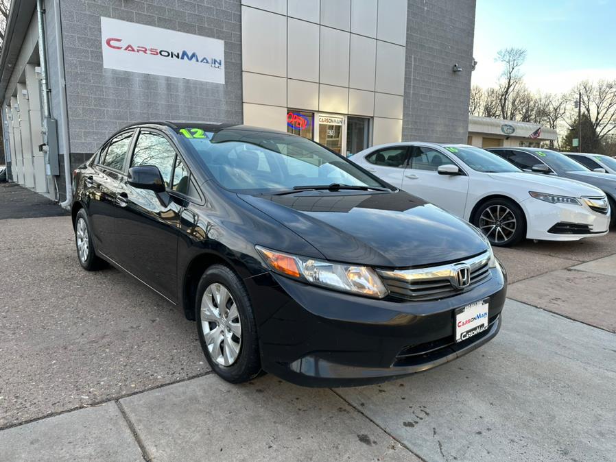 2012 Honda Civic Sdn 4dr Auto LX PZEV, available for sale in Manchester, Connecticut | Carsonmain LLC. Manchester, Connecticut