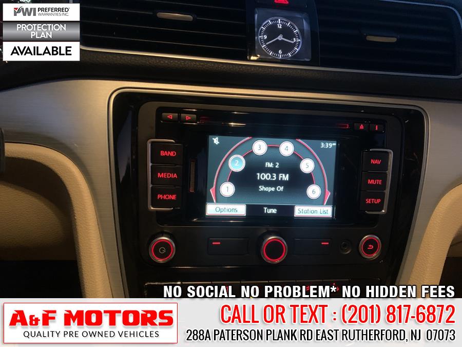 2013 Volkswagen Passat 4dr Sdn 2.0L DSG TDI SE w/Sunroof, available for sale in East Rutherford, New Jersey | A&F Motors LLC. East Rutherford, New Jersey 2013 Volkswagen Passat 4dr Sdn 2.0L DSG TDI SE w/Sunroof, available for sale in East Rutherford, New Jersey | A&F Motors LLC. East Rutherford, New Jersey