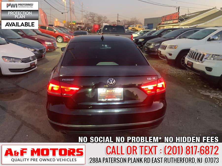 2013 Volkswagen Passat 4dr Sdn 2.0L DSG TDI SE w/Sunroof, available for sale in East Rutherford, New Jersey | A&F Motors LLC. East Rutherford, New Jersey 2013 Volkswagen Passat 4dr Sdn 2.0L DSG TDI SE w/Sunroof, available for sale in East Rutherford, New Jersey | A&F Motors LLC. East Rutherford, New Jersey