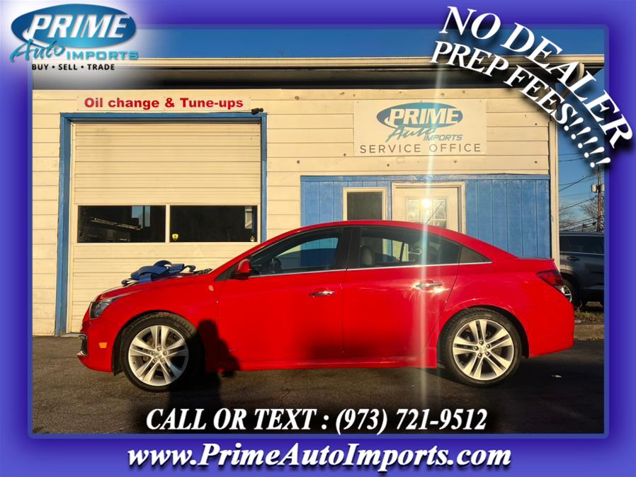 2015 Chevrolet Cruze 4dr Sdn LTZ, available for sale in Bloomingdale, New Jersey | Prime Auto Imports. Bloomingdale, New Jersey