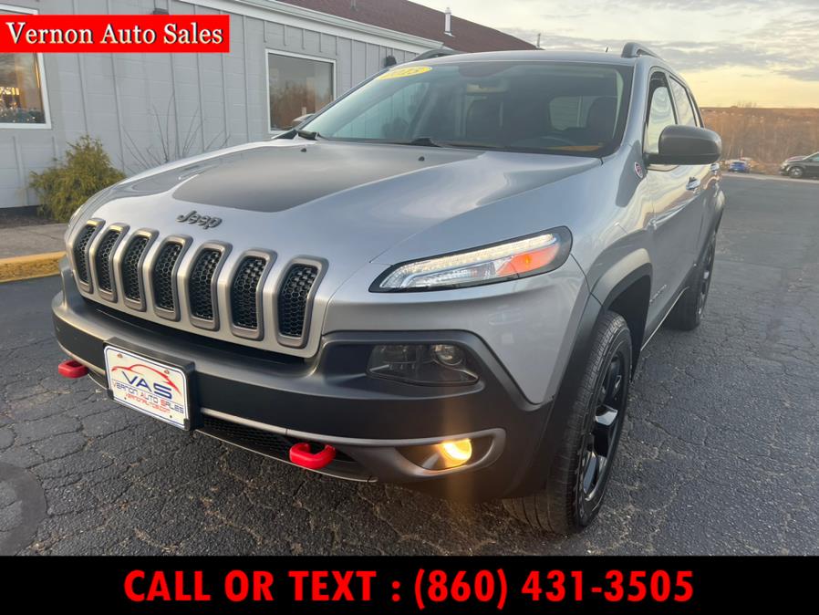2015 Jeep Cherokee 4WD 4dr Trailhawk, available for sale in Manchester, Connecticut | Vernon Auto Sale & Service. Manchester, Connecticut