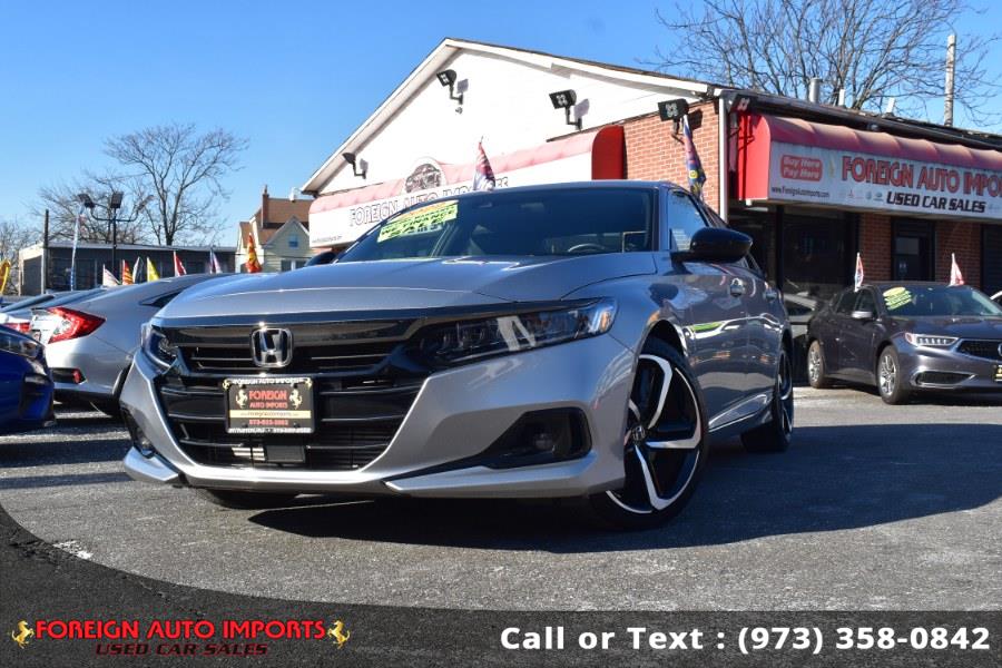 2022 Honda Accord Sedan Sport 1.5T CVT, available for sale in Irvington, New Jersey | Foreign Auto Imports. Irvington, New Jersey