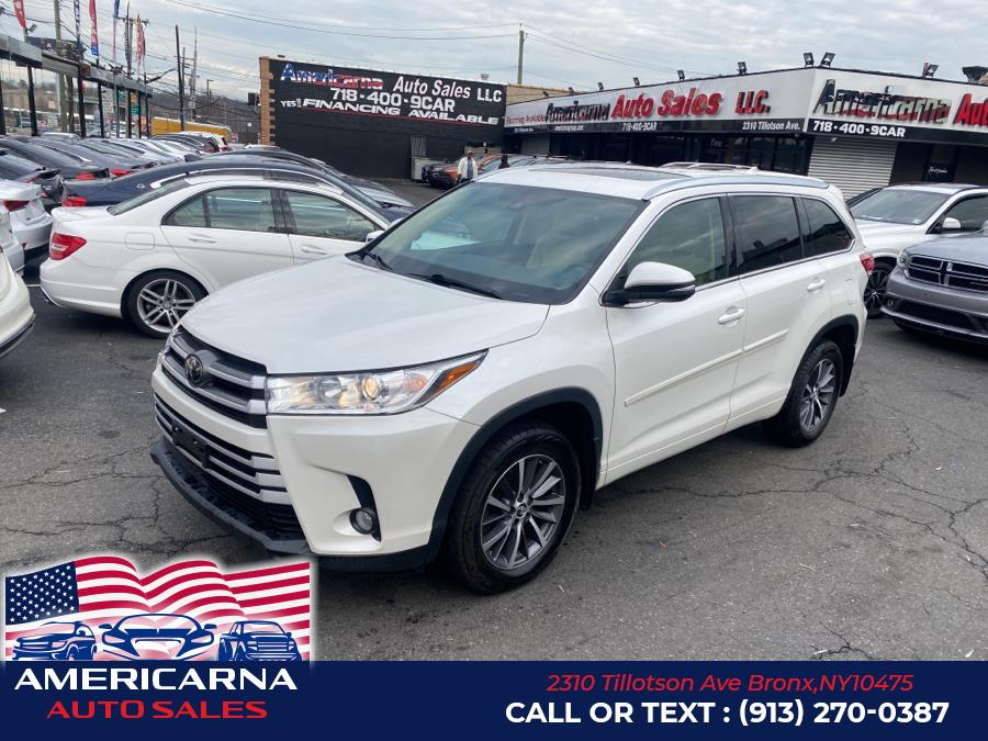 2018 Toyota Highlander XLE V6 AWD (Natl), available for sale in Bronx, New York | Americarna Auto Sales LLC. Bronx, New York 2018 Toyota Highlander XLE V6 AWD (Natl), available for sale in Bronx, New York | Americarna Auto Sales LLC. Bronx, New York