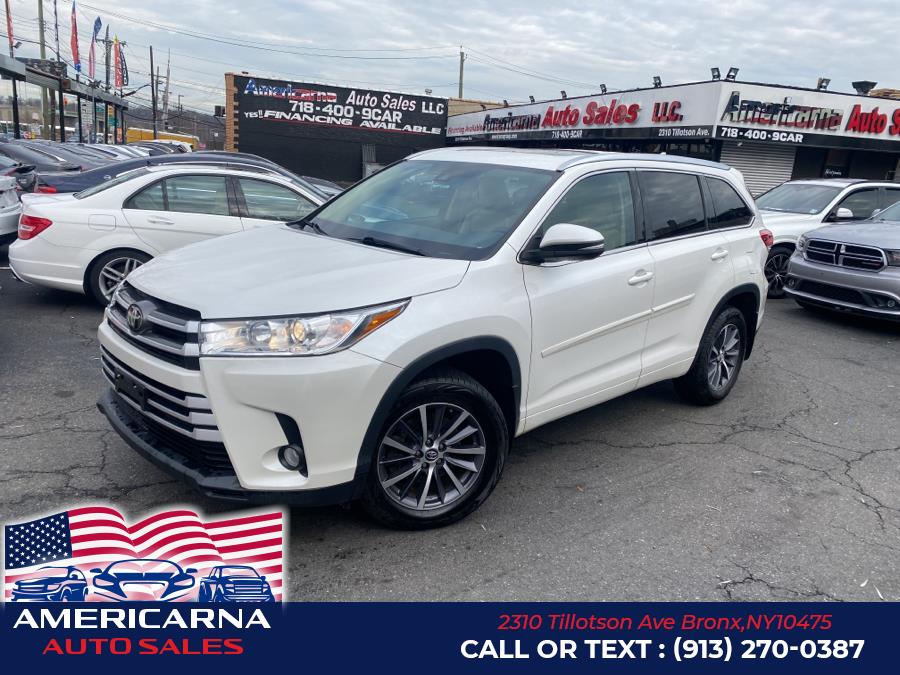 2018 Toyota Highlander XLE V6 AWD (Natl), available for sale in Bronx, New York | Americarna Auto Sales LLC. Bronx, New York 2018 Toyota Highlander XLE V6 AWD (Natl), available for sale in Bronx, New York | Americarna Auto Sales LLC. Bronx, New York