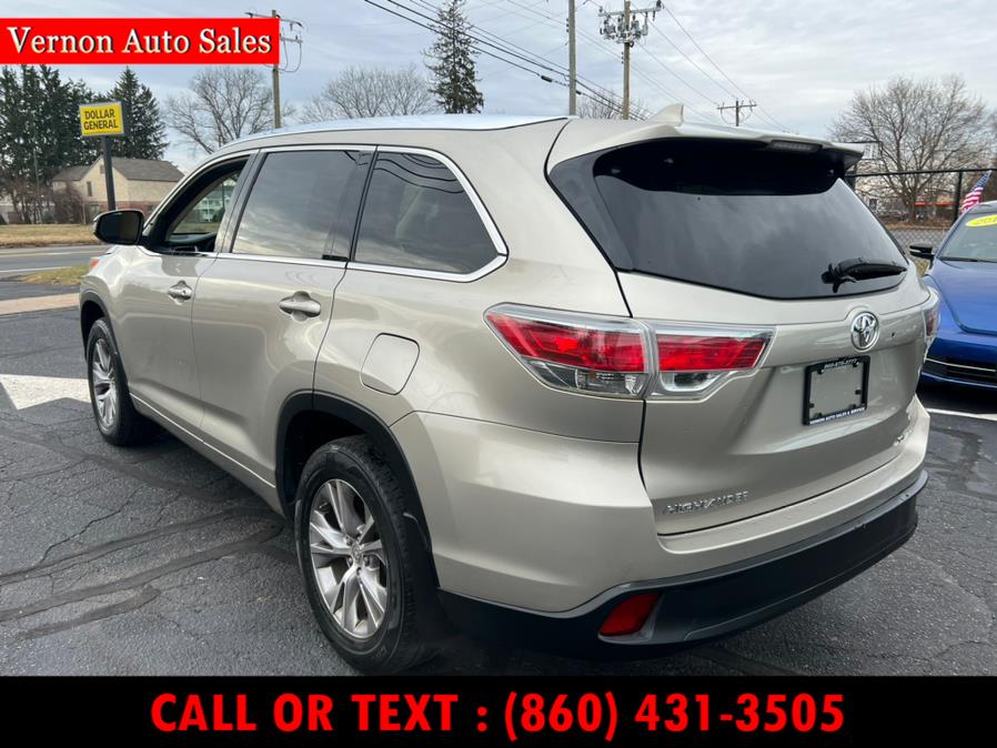 2014 Toyota Highlander AWD 4dr V6 XLE (Natl), available for sale in Manchester, Connecticut | Vernon Auto Sale & Service. Manchester, Connecticut 2014 Toyota Highlander AWD 4dr V6 XLE (Natl), available for sale in Manchester, Connecticut | Vernon Auto Sale & Service. Manchester, Connecticut