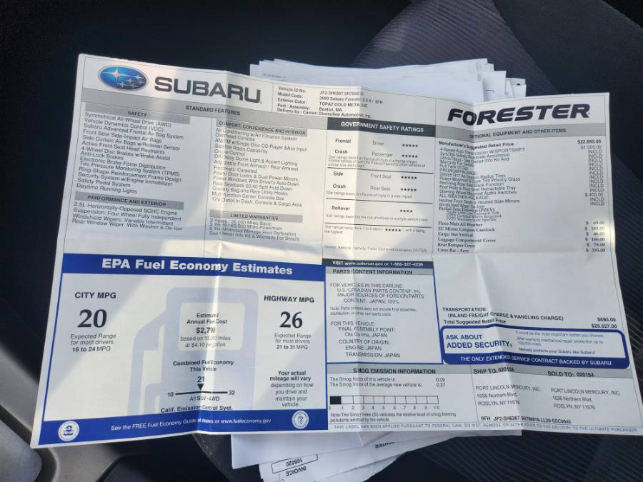 Used Subaru Forester (Natl) 4dr Auto X w/Premium Pkg 2009 | SGM Auto Sales. West Babylon, New York Used Subaru Forester (Natl) 4dr Auto X w/Premium Pkg 2009 | SGM Auto Sales. West Babylon, New York