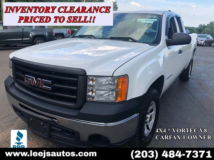 2013 GMC Sierra 1500 4WD Ext Cab 143.5" Work Truck, available for sale in North Branford, Connecticut | LeeJ's Auto Sales & Service. North Branford, Connecticut