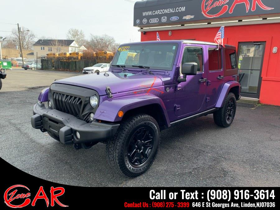 2016 Jeep Wrangler Unlimited 4WD 4dr Sahara, available for sale in Linden, New Jersey | Car Zone. Linden, New Jersey 2016 Jeep Wrangler Unlimited 4WD 4dr Sahara, available for sale in Linden, New Jersey | Car Zone. Linden, New Jersey