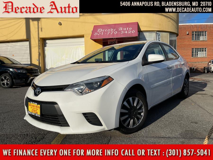 2014 Toyota Corolla 4dr Sdn Auto L (Natl), available for sale in Bladensburg, Maryland | Decade Auto. Bladensburg, Maryland 2014 Toyota Corolla 4dr Sdn Auto L (Natl), available for sale in Bladensburg, Maryland | Decade Auto. Bladensburg, Maryland