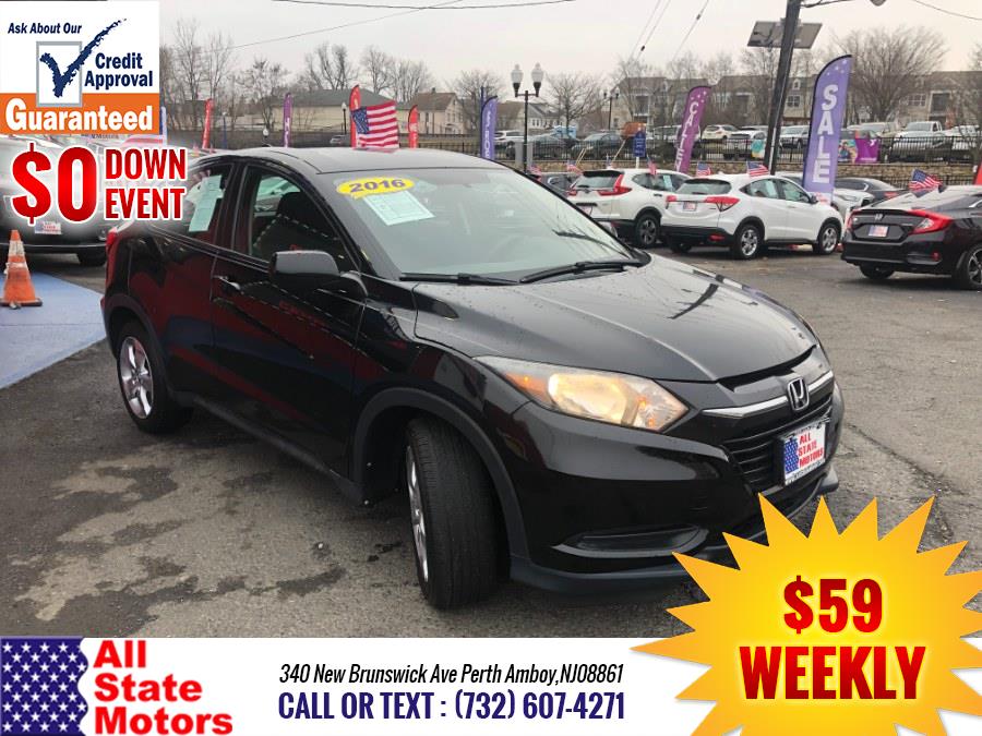 2016 Honda HR-V AWD 4dr CVT LX, available for sale in Perth Amboy, New Jersey | All State Motor Inc. Perth Amboy, New Jersey 2016 Honda HR-V AWD 4dr CVT LX, available for sale in Perth Amboy, New Jersey | All State Motor Inc. Perth Amboy, New Jersey