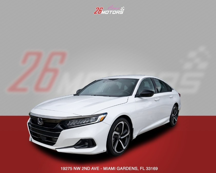 2021 Honda Accord Sedan Sport 1.5T CVT, available for sale in Miami, Florida | 26 Motors Miami. Miami, Florida 2021 Honda Accord Sedan Sport 1.5T CVT, available for sale in Miami, Florida | 26 Motors Miami. Miami, Florida
