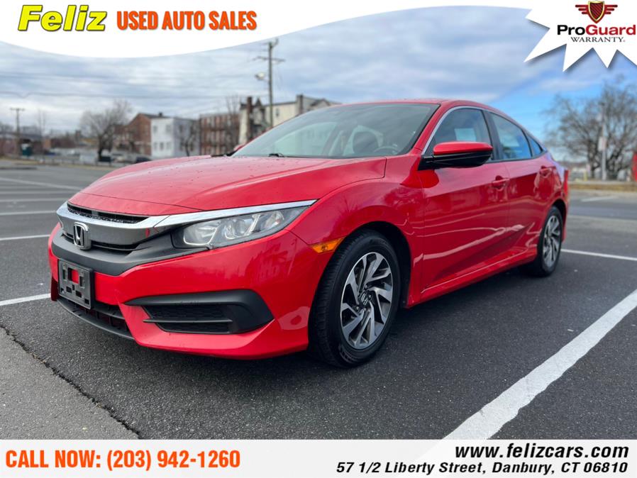 2016 Honda Civic Sedan 4dr CVT EX, available for sale in Danbury, Connecticut | Feliz Used Auto Sales. Danbury, Connecticut 2016 Honda Civic Sedan 4dr CVT EX, available for sale in Danbury, Connecticut | Feliz Used Auto Sales. Danbury, Connecticut