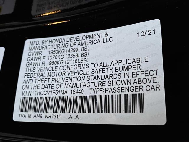Used Honda Accord EX-L 2021 | Eastchester Motor Cars. Bronx, New York Used Honda Accord EX-L 2021 | Eastchester Motor Cars. Bronx, New York