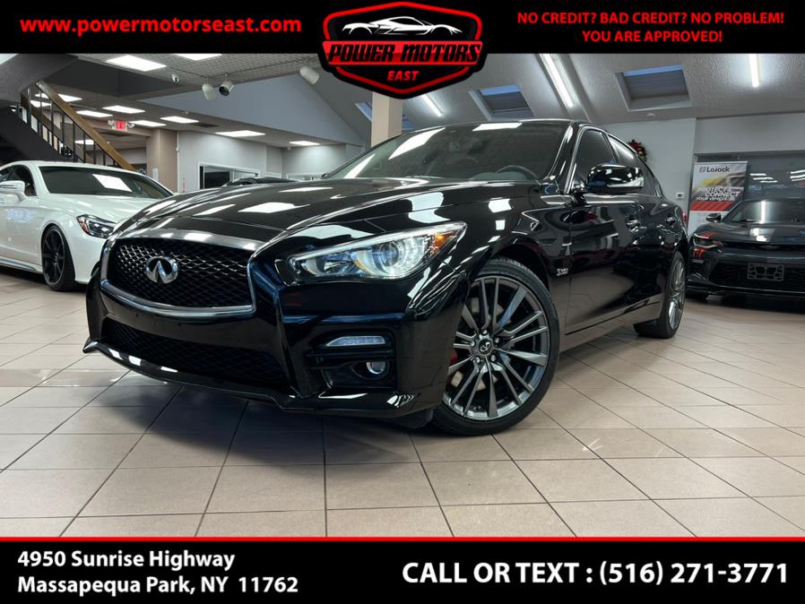 2017 INFINITI Q50 Red Sport 400 AWD, available for sale in Massapequa Park, New York | Power Motors East. Massapequa Park, New York