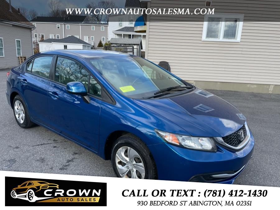 2013 Honda Civic Sdn 4dr Auto LX, available for sale in Abington, Massachusetts | Crown Auto Sales. Abington, Massachusetts 2013 Honda Civic Sdn 4dr Auto LX, available for sale in Abington, Massachusetts | Crown Auto Sales. Abington, Massachusetts