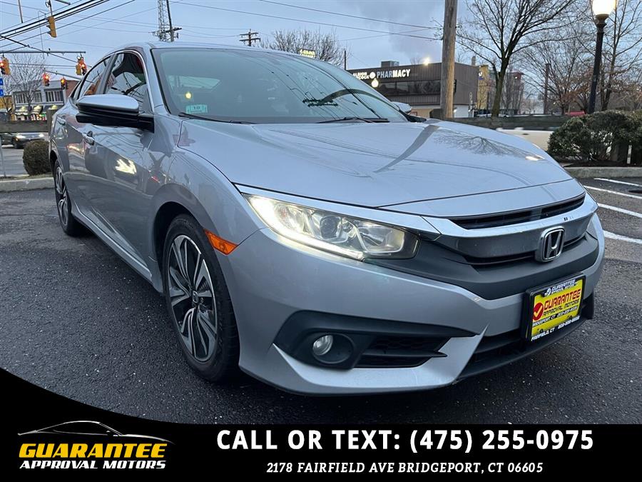 2016 Honda Civic EX T 4dr Sedan, available for sale in Bridgeport, Connecticut | Guarantee Approval Motors. Bridgeport, Connecticut 2016 Honda Civic EX T 4dr Sedan, available for sale in Bridgeport, Connecticut | Guarantee Approval Motors. Bridgeport, Connecticut