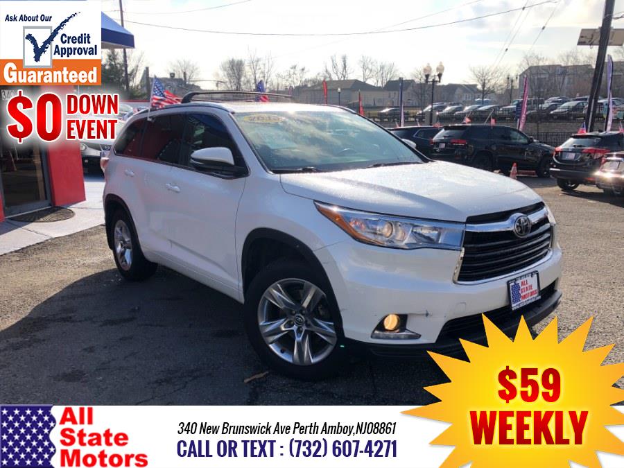 2016 Toyota Highlander AWD 4dr V6 Limited (Natl), available for sale in Perth Amboy, New Jersey | All State Motor Inc. Perth Amboy, New Jersey 2016 Toyota Highlander AWD 4dr V6 Limited (Natl), available for sale in Perth Amboy, New Jersey | All State Motor Inc. Perth Amboy, New Jersey