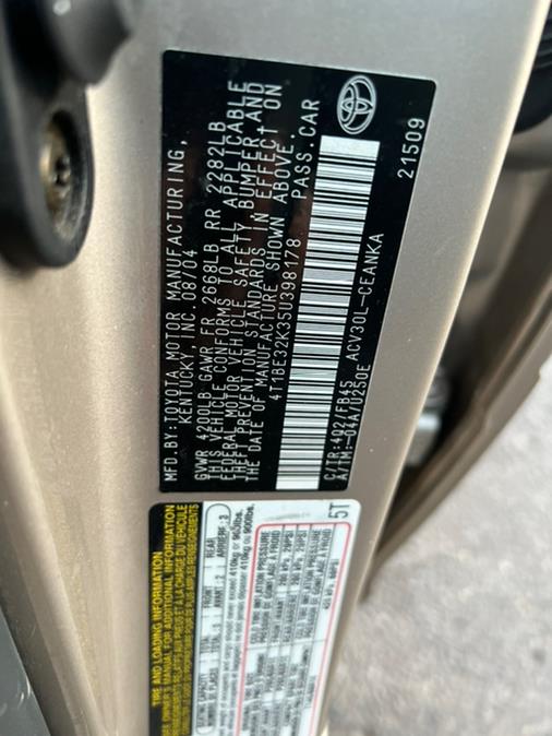 2005 Toyota Camry 4dr Sdn LE Auto (Natl), available for sale in Springfield, Massachusetts | Jordan Auto Sales. Springfield, Massachusetts 2005 Toyota Camry 4dr Sdn LE Auto (Natl), available for sale in Springfield, Massachusetts | Jordan Auto Sales. Springfield, Massachusetts