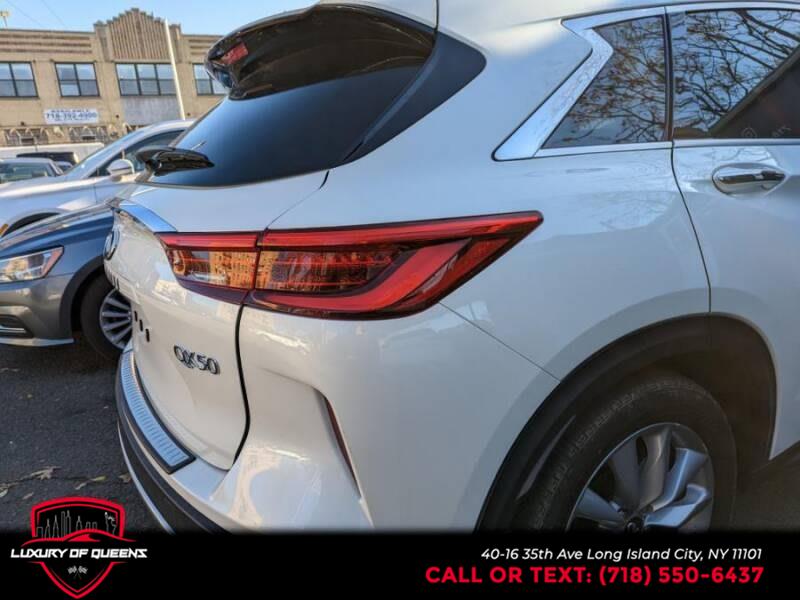 Used INFINITI QX50 ESSENTIAL FWD 2020 | Luxury Of Queens. Long Island City, New York Used INFINITI QX50 ESSENTIAL FWD 2020 | Luxury Of Queens. Long Island City, New York