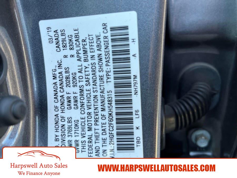 Used Honda Civic Sedan LX CVT 2019 | Harpswell Auto Sales Inc. Harpswell, Maine Used Honda Civic Sedan LX CVT 2019 | Harpswell Auto Sales Inc. Harpswell, Maine