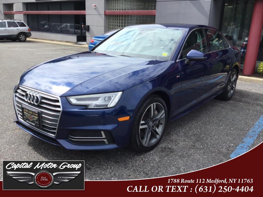 2018 Audi A4 2.0 TFSI Premium Plus S Tronic quattro AWD, available for sale in Medford, New York | Capital Motor Group Inc. Medford, New York 2018 Audi A4 2.0 TFSI Premium Plus S Tronic quattro AWD, available for sale in Medford, New York | Capital Motor Group Inc. Medford, New York