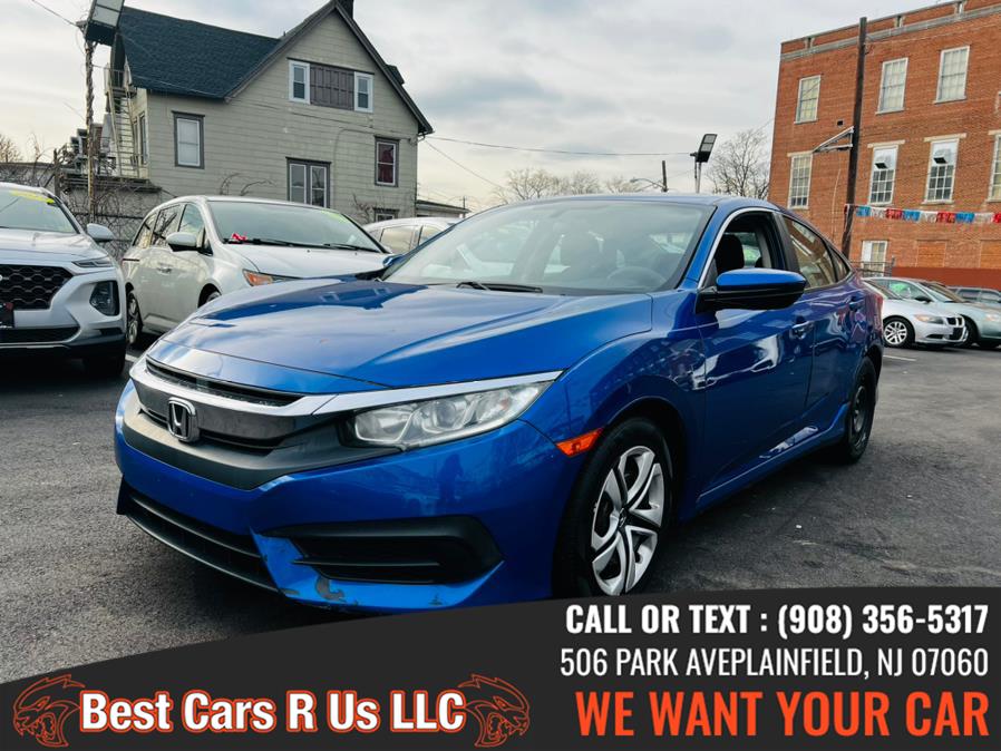 2016 Honda Civic Sedan 4dr CVT LX, available for sale in Plainfield, New Jersey | Best Cars R Us LLC. Plainfield, New Jersey