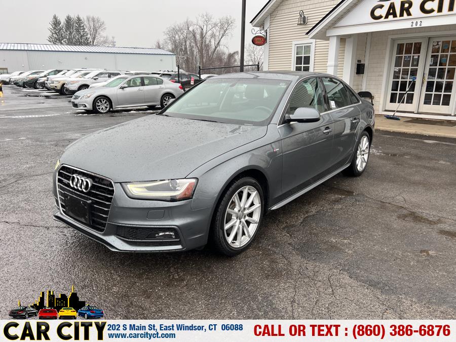 2015 Audi A4 4dr Sdn Auto quattro 2.0T Premium Plus, available for sale in East Windsor, Connecticut | Car City LLC. East Windsor, Connecticut