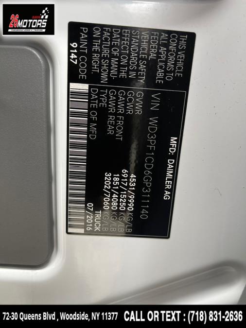 Used Mercedes-Benz Sprinter Cargo Vans RWD 3500 170" EXT 2016 | 26 Motors Queens. Woodside, New York Used Mercedes-Benz Sprinter Cargo Vans RWD 3500 170" EXT 2016 | 26 Motors Queens. Woodside, New York