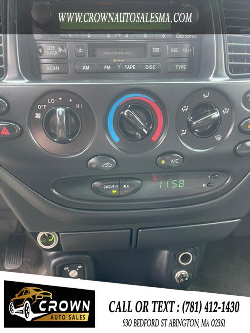 2005 Toyota Tundra AccessCab V8 SR5 4WD, available for sale in Abington, Massachusetts | Crown Auto Sales. Abington, Massachusetts 2005 Toyota Tundra AccessCab V8 SR5 4WD, available for sale in Abington, Massachusetts | Crown Auto Sales. Abington, Massachusetts