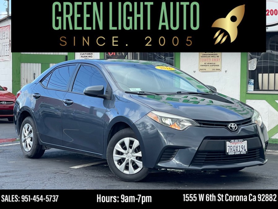 2016 Toyota Corolla 4dr Sdn Auto L (Natl), available for sale in Corona, California | Green Light Auto. Corona, California