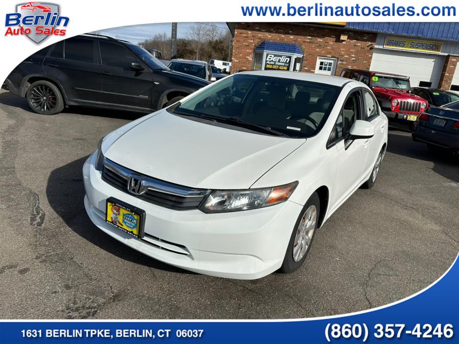 2012 Honda Civic Sdn 4dr Auto LX, available for sale in Berlin, Connecticut | Berlin Auto Sales LLC. Berlin, Connecticut 2012 Honda Civic Sdn 4dr Auto LX, available for sale in Berlin, Connecticut | Berlin Auto Sales LLC. Berlin, Connecticut