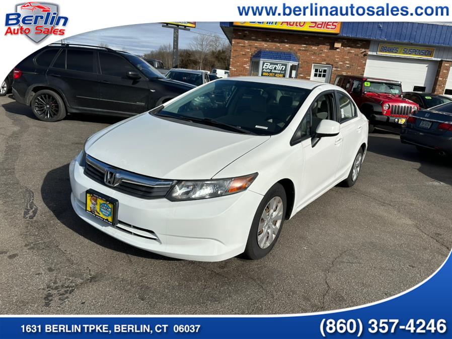 2012 Honda Civic Sdn 4dr Auto LX, available for sale in Berlin, Connecticut | Berlin Auto Sales LLC. Berlin, Connecticut 2012 Honda Civic Sdn 4dr Auto LX, available for sale in Berlin, Connecticut | Berlin Auto Sales LLC. Berlin, Connecticut
