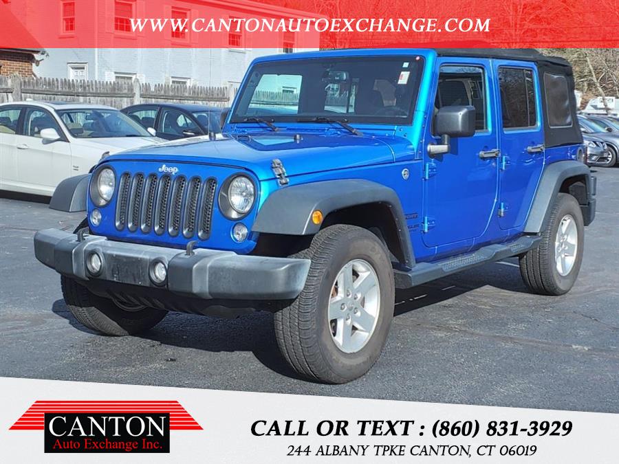 Used Jeep Wrangler Unlimited Sport 2016 | Canton Auto Exchange. Canton, Connecticut Used Jeep Wrangler Unlimited Sport 2016 | Canton Auto Exchange. Canton, Connecticut
